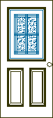 imagen Puertas con vitrales - con visillo y tableros, en Puertas - Aberturas