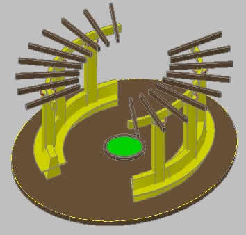 imagen Quiosco 3d, en Equipamiento - Parques paseos y jardines