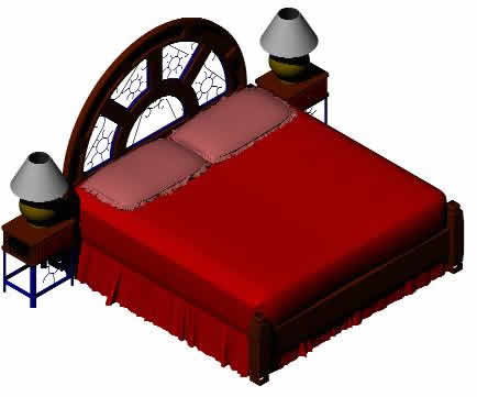 imagen Recamara rustica 3d, en Dormitorios - Muebles equipamiento