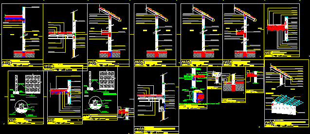 Planos de Retak-apoyos de losas y techos, en Retak – sistema de blocks de ho – Sistemas constructivos