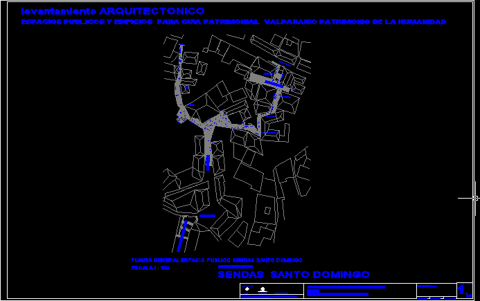 Planos de Sendas cerro santo domingo – valparaiso- chile, en Chile – Diseño urbano