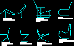 Planos de Sillas famosas de arquitectos, en Sillas 2d – Muebles equipamiento
