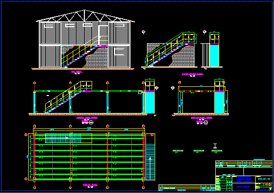Planos de Silo –  estructura techo primera planta, en Silos y depósitos de granos – Granjas e inst. agropecuarias