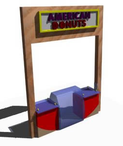 imagen Stand de american donuts nicaragua 3d, en Objetos varios - Muebles equipamiento