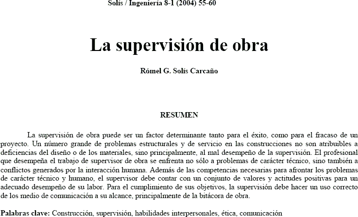 Planos de Supervision, en Monografías guías y estudios varios – Varios