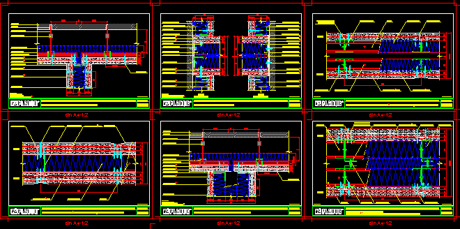 Planos de Tabiques prototipos de altas prestaciones acústicas, en Tabiquería de yeso pladur – durlock o similar – Sistemas constructivos