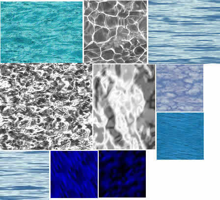 Texturas de agua con bump, en Agua – Texturas