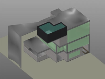 imagen Casa estudio 3d en DWG