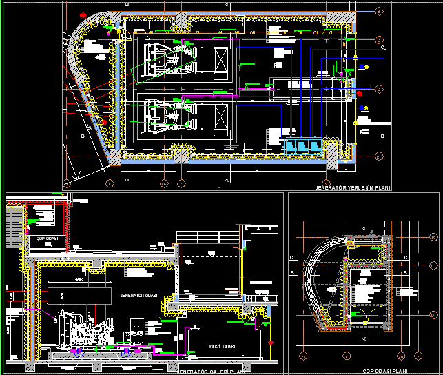 imagen Datos del generador de habitaciones y sección en DWG