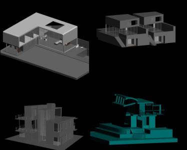 imagen Planos de Modelos de edifiicios 3d en 3DS , Vivienda unifamiliar 3d - Proyectos