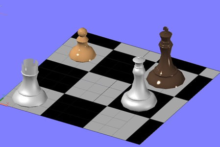 imagen Pieza de ajedrez 3d en DWG