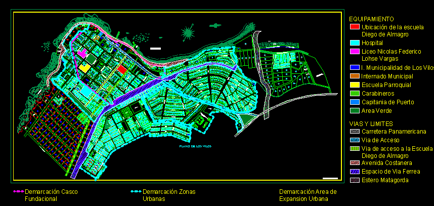 imagen Plano de los vilos; chile en DWG