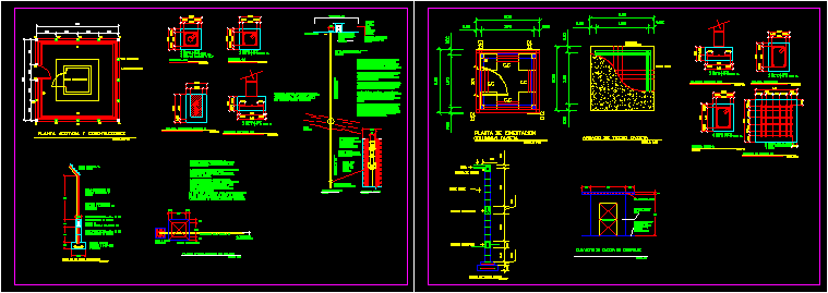 imagen Planos de Pozo mecanico en DWG AUTOCAD, Provisión de agua - Instalaciones