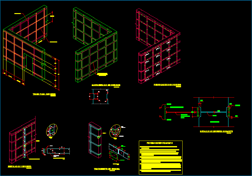 imagen Planos de Reforzamiento de estructura en DWG AUTOCAD, Adobe - Sistemas constructivos
