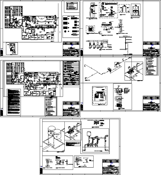 imagen Planos de Restaurante de salón de fiestas en DWG AUTOCAD, Casinos hoteles y restaurantes - Proyectos