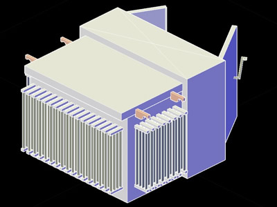 imagen Planos de Transformador 300 kva nmx - j en DWG AUTOCAD, Electricidad - Instalaciones