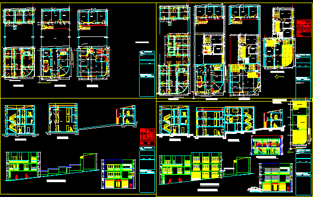 imagen Planos de Vivienda gerardo en DWG AUTOCAD, Vivienda multifamiliar - condominios - Proyectos