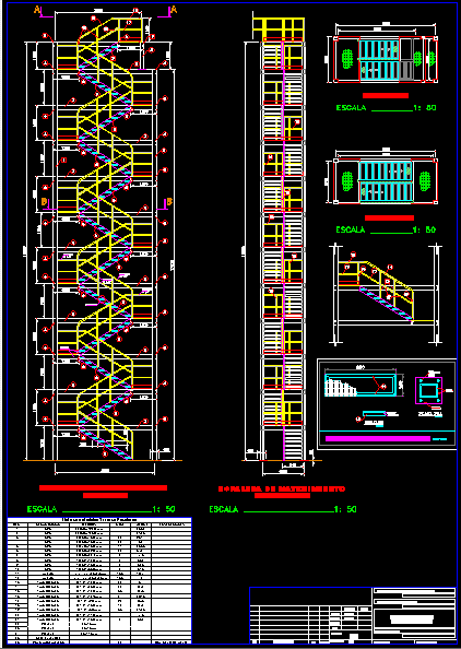 imagen Torre de escaleras, en Detalles constructivos - Escaleras