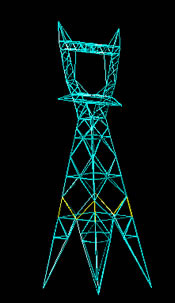 Planos de Torre electrica en 3d, en Tendidos electricidad – Infraestructura