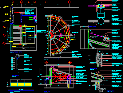 Planos de Tragaluz de escalera, en Cubiertas – estructuras – Detalles constructivos