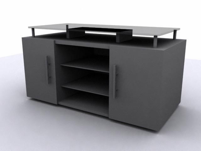 Tv-stand 3d, en Salas de estar y tv – Muebles equipamiento